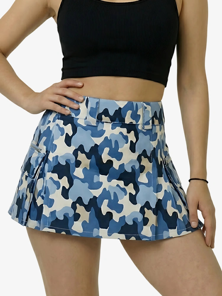 Kilt utility camuflaje azul para mujer