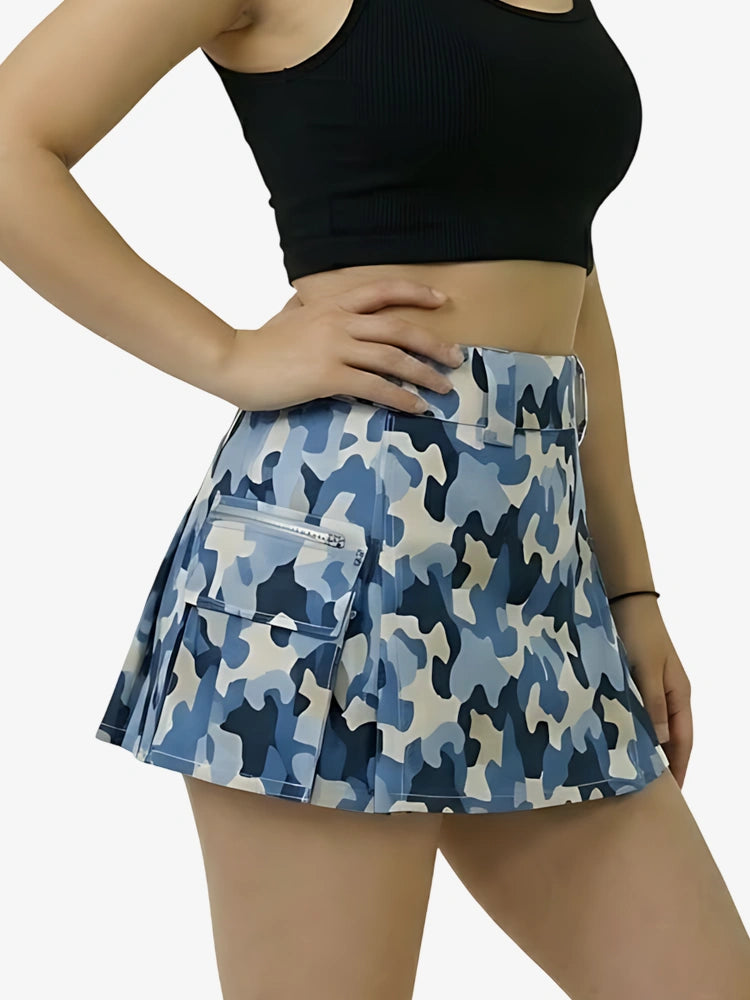 Kilt utility camuflaje azul para mujer