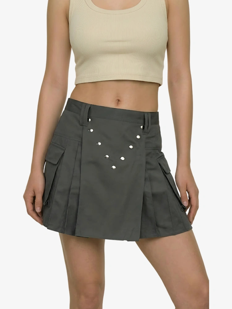 Kilt Utility Gris Oscuro para Mujer