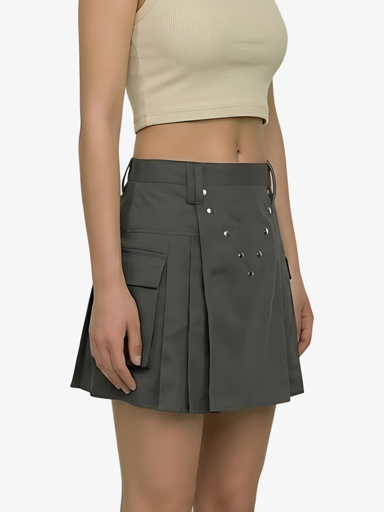 Kilt Utility Gris Oscuro para Mujer