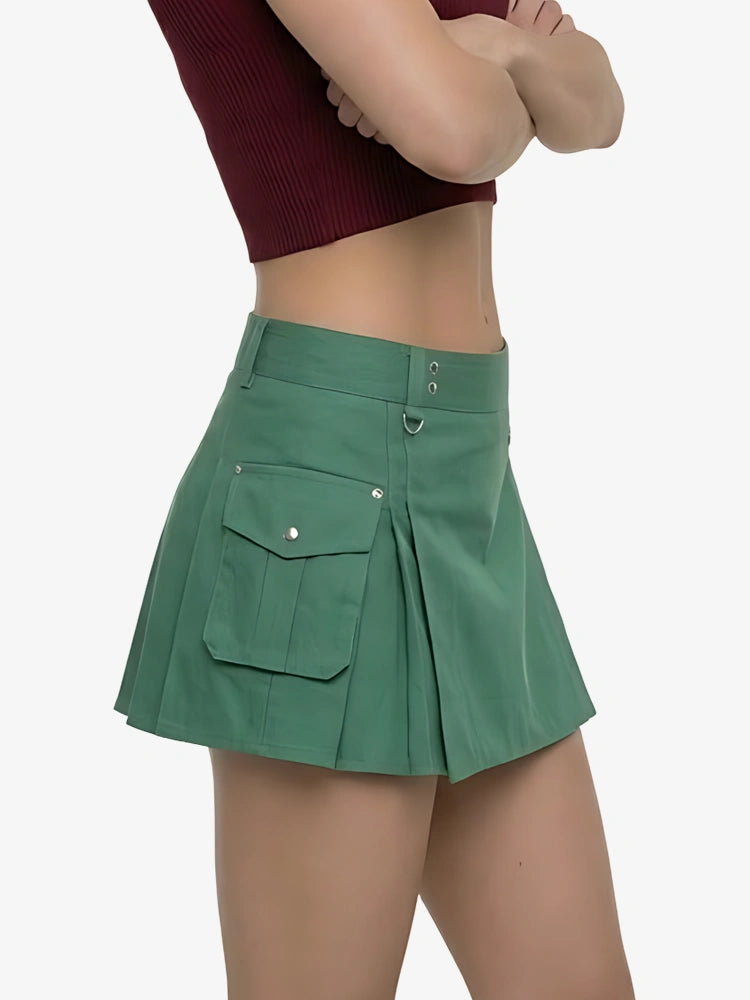 Kilt Utility Verde Bosque para Mujer