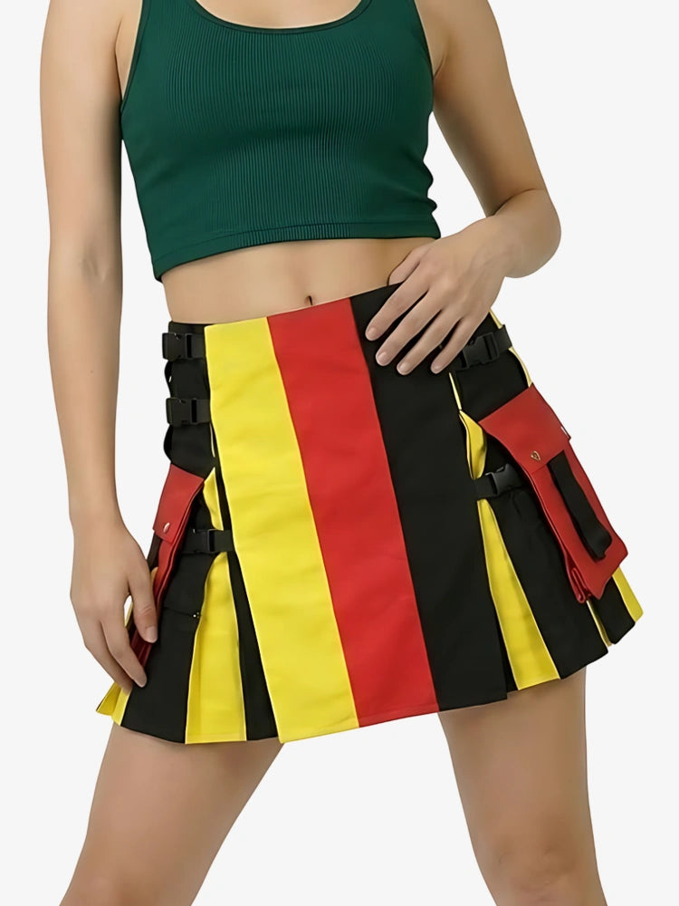 Kilt Patriótico Utility Bandera de Alemania para Mujer