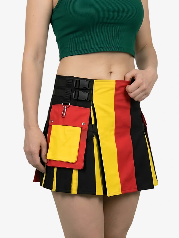 Kilt Patriótico Utility Bandera de Alemania para Mujer