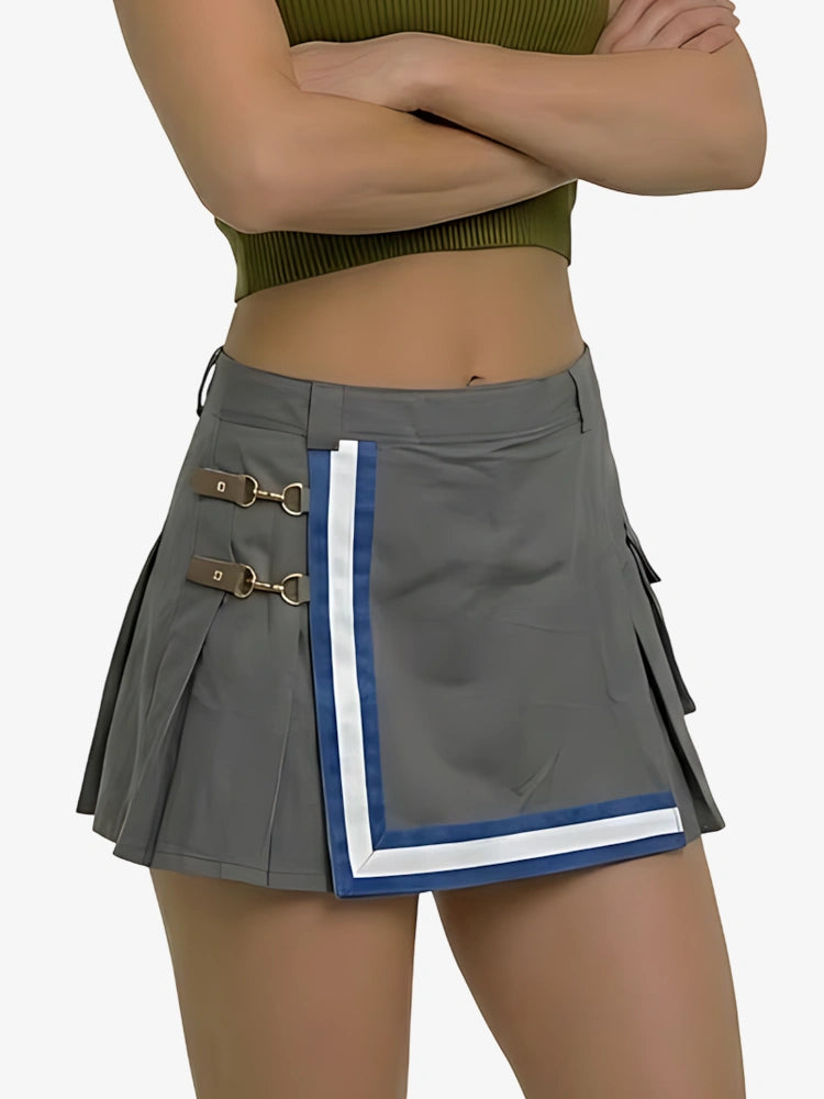 Kilt de bombero gris para mujer