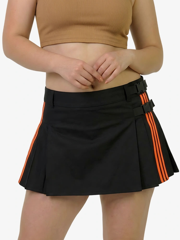 Kilt moderno de bombero negro para mujer