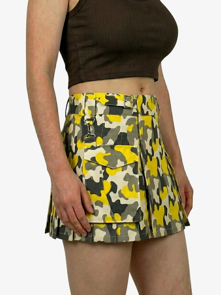Kilt Utility Camuflaje Patrón Moderno Táctico para Mujer