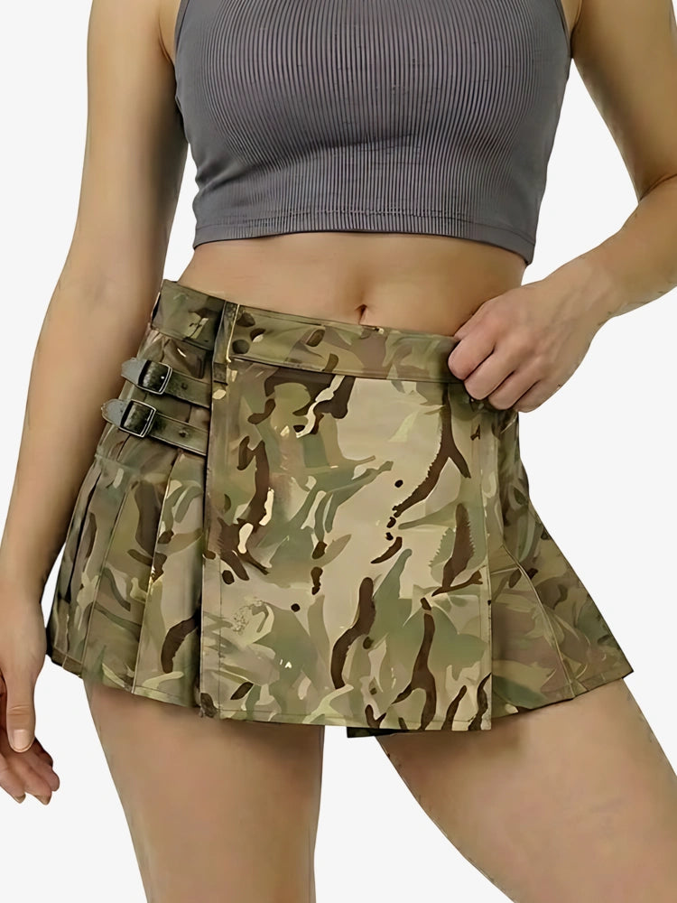 Kilt táctico cargo premium para mujer