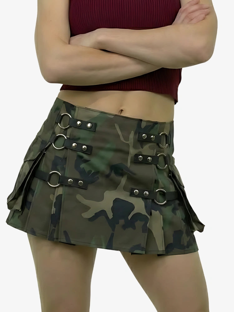 Kilt Utility Camuflaje Woodland para Mujer